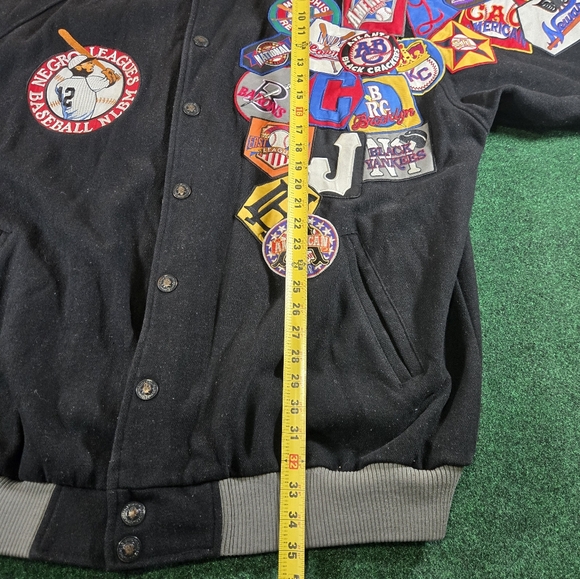 Headgear Negro League Baseball jacket Men 3XL VTG Wool Blend Hip-Hop Y2K Grunge - Picture 5 of 10